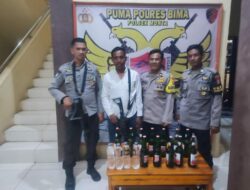 Berantas Miras Penjual Diberikan Teguran Keras Puluhan Botol Miras Diamankan Oleh Polsek Monta