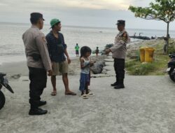 Cegah 3C dan Laka Lantas, Polsek Batulayar Sisir Area Wisata Lombok Barat