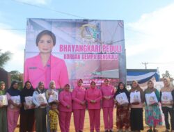 Ketua Bhayangkari Daerah Bengkulu Salurkan Bantuan Kemanusiaan bagi Korban Gempa