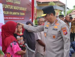Sambut Hari Bhayangkara ke-79, Kapolda Kalteng Pimpin Bakti Sosial Sekaligus Berikan Bansos Untuk Purnawirawan Polri, Stunting dan Masyarakat di Murung Raya