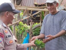 Wujudkan Program Ketahanan Pangan Nasional, Bhabinkamtibmas Polsek Parado Aktif Kunjungi Lahan Produktif Milik Warga Binaan