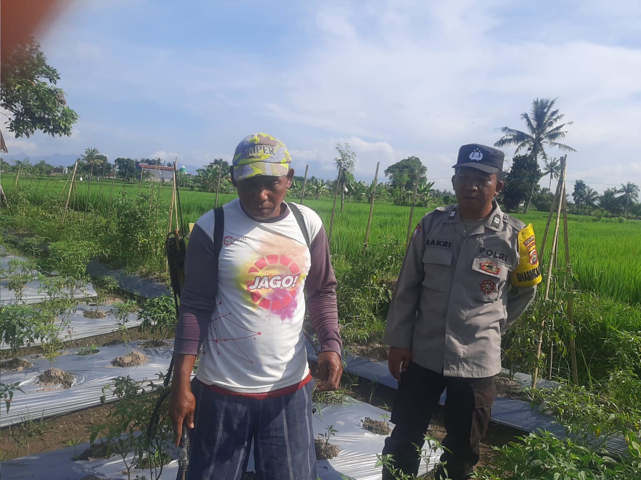 Bhabinkamtibmas Montong Are Dorong Swasembada Pangan di Kediri Lombok Barat
