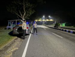 Patroli Terjadwal Polsek Kediri di Jalur BIL Tekan Kejahatan Jalanan