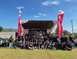 Peringati HUT ke-8 VOCLOM, Satlantas Lombok Barat Gelar Pelatihan Safety Riding di Gerung