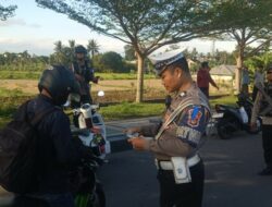 STNK Tidak Lengkap Dominasi Pelanggaran di Operasi Patuh Rinjani Lombok Barat
