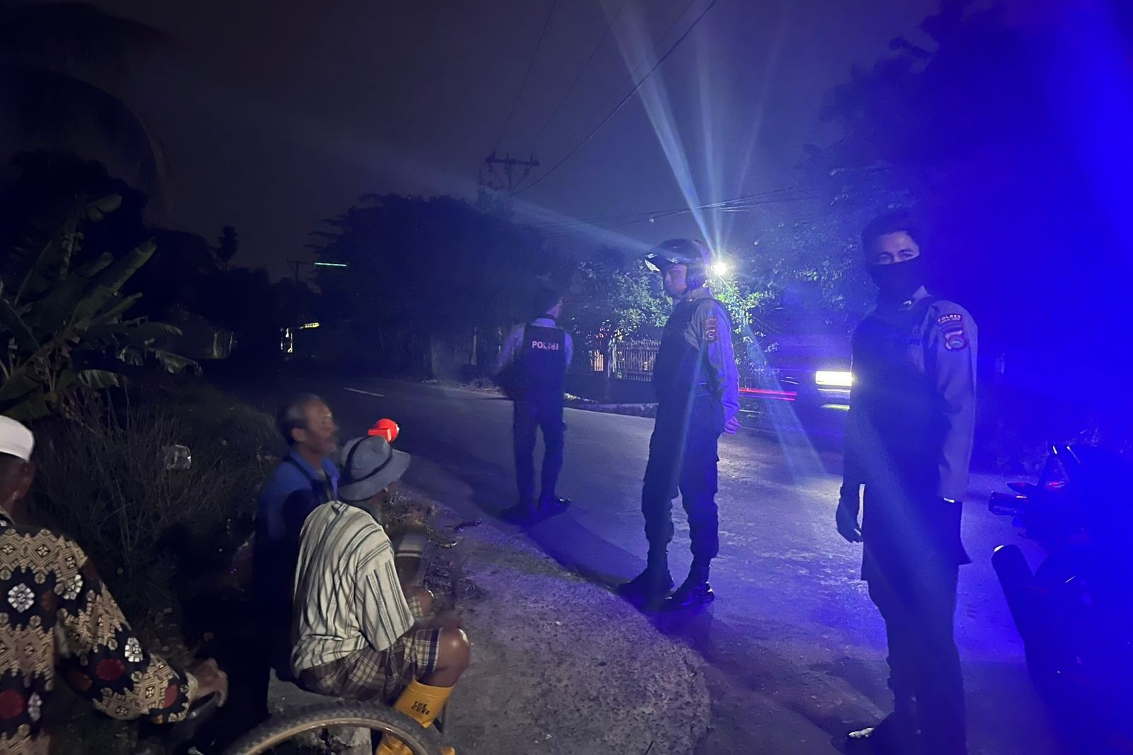 Patroli Malam Intensif Polres Lombok Barat Amankan Kecamatan Kuripan dari 3C dan Balap Liar