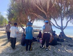 Antisipasi 3C, Polisi Perketat Patroli di Pantai Elak-Elak Lombok Barat