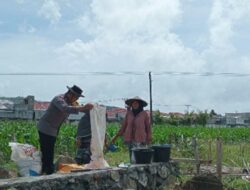 Dukung Program Pusat, Bhabinkamtibmas Labuapi Edukasi Warga Soal Ketahanan Pangan