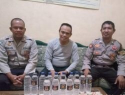 Konsisten Berantas Miras, Polsek Belo Menyita 15 Botol Miras Jenis Arak Bali