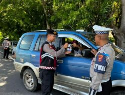 Himbauan Tertib Berlalulintas Dalam Rangka Operasi Zebra Rinjani 2025 Aktif Dilaksanakan oleh Satgas Preventif Polres Bima