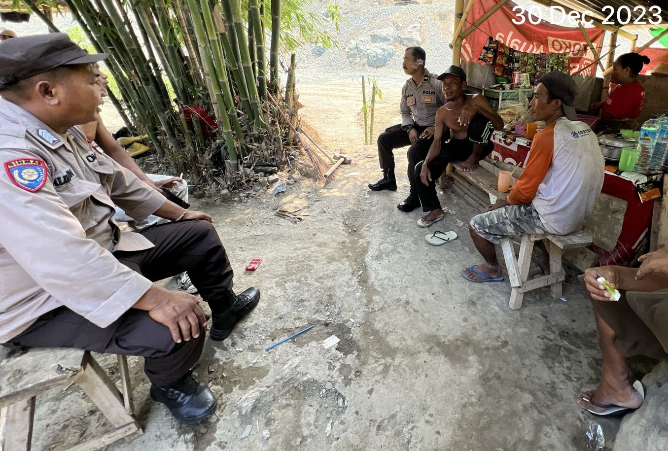 Polres Lombok Barat Gelar Sosialisasi dan Himbauan Kamtibmas Menjelang Pemilu 2024