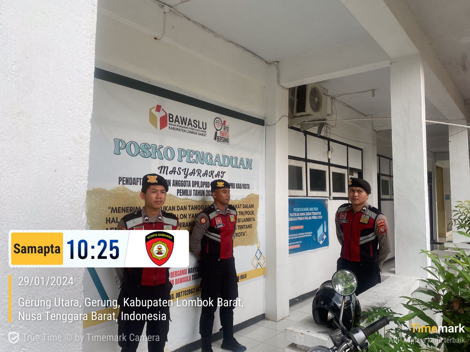 Pengamanan Kantor Bawaslu Jelang Pemilu 2024, Polres Lombok Barat Tingkatkan Pengawasan Personel