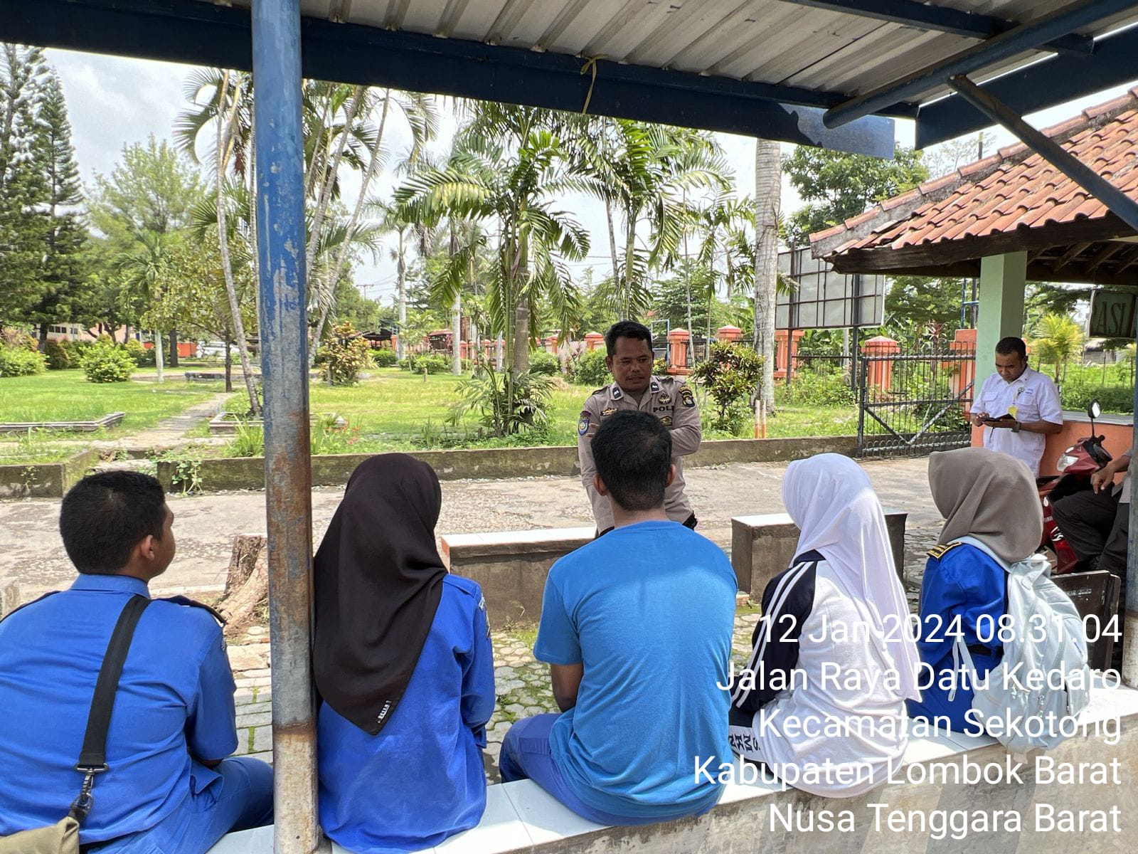 Polres Lombok Barat Gelar Edukasi Pemilu Kepada Pelajar SMKN 1 Sekotong