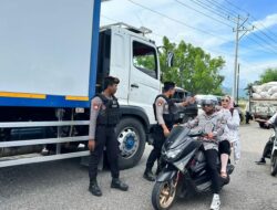 Pelayanan Prima, Regu 1 Patmor Satsamapta Polres Bima Laksanakan Patroli Pengamanan Keberangkatan Calon Jama, ah Haji