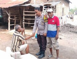 Kebersamaan Polri dan Masyarakat Bhabinkamtibmas Polsek Bolo Gotong Royong Bersama Warga Binaan