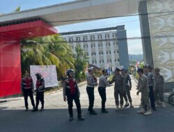 Patroli Polres Lombok Barat di Kantor Pemerintahan Demi Keamanan Warga