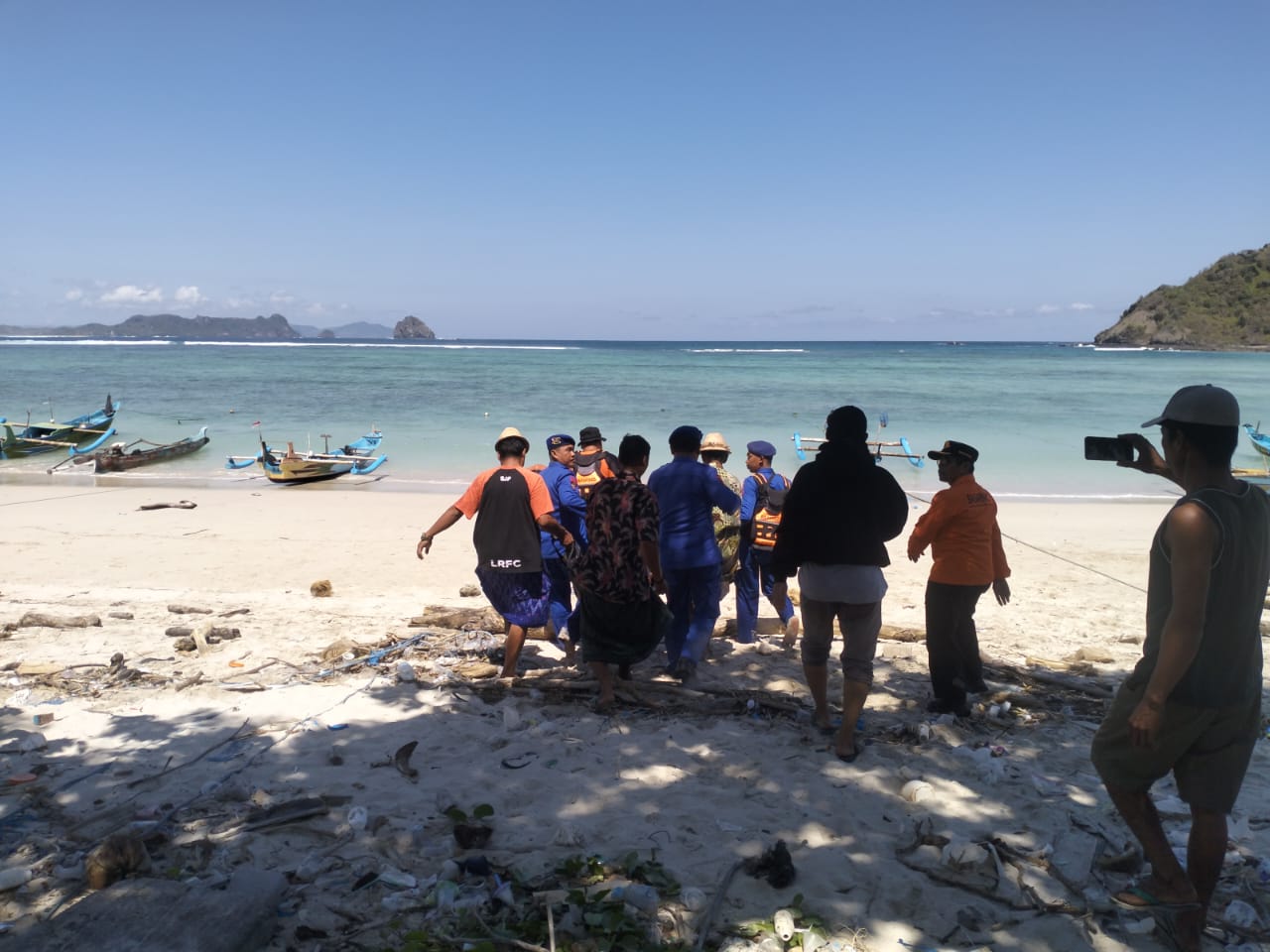 Lombok Barat, Sekotong, Pantai Panggang, pemancing hilang, Basarnas