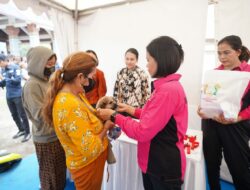 Waketum Bhayangkari Kampanye Rabies, 350 Ekor Hewan Divaksin di Polres Buleleng