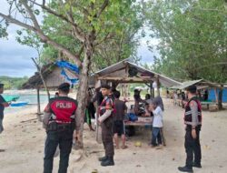 Cegah 3C, Polisi Patroli di Destinasi Pantai Elak-Elak