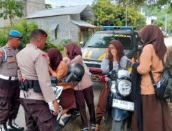 Rawan Siang di Jam Pulang Sekolah, Polsek Woha Mencegah Tawuran dan Kemacetan Arus Lalulintas