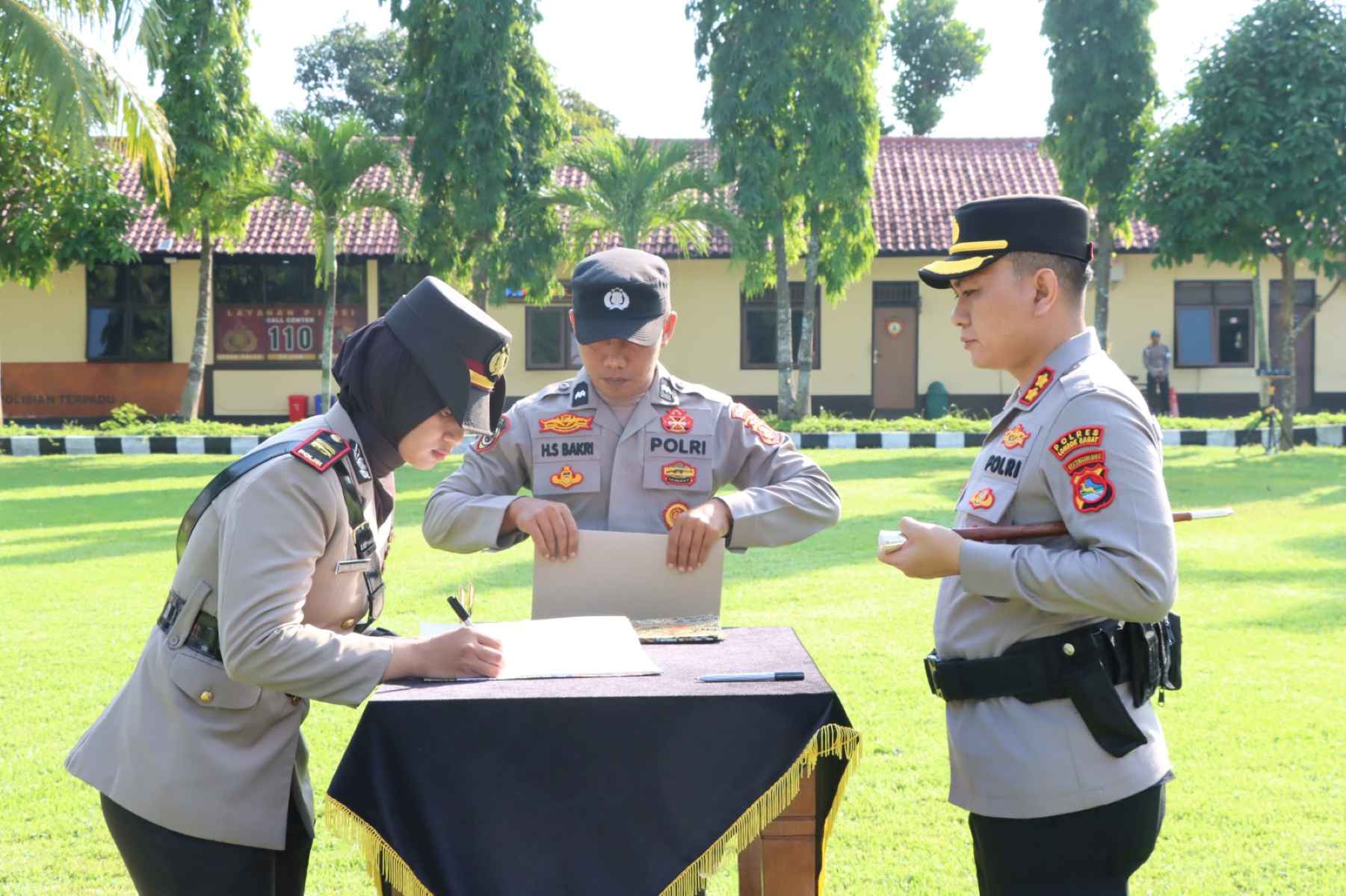 Sertijab Polres Lombok Barat: Kasat Lantas dan 3 Kapolsek Diganti