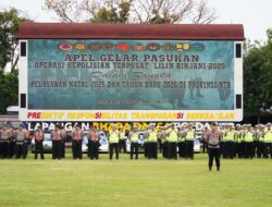 Wakapolda NTB Pimpin Apel Gelar Pasukan Operasi Lilin Rinjani 2025, Wujudkan Kenyamanan Masyarakat NTB