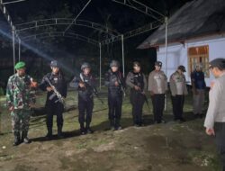 Jelang Perayaan Natal Personel Oprasi Lilin Rinjani Polres Bima Pertebal Pengamanan di Seputaran Gereja